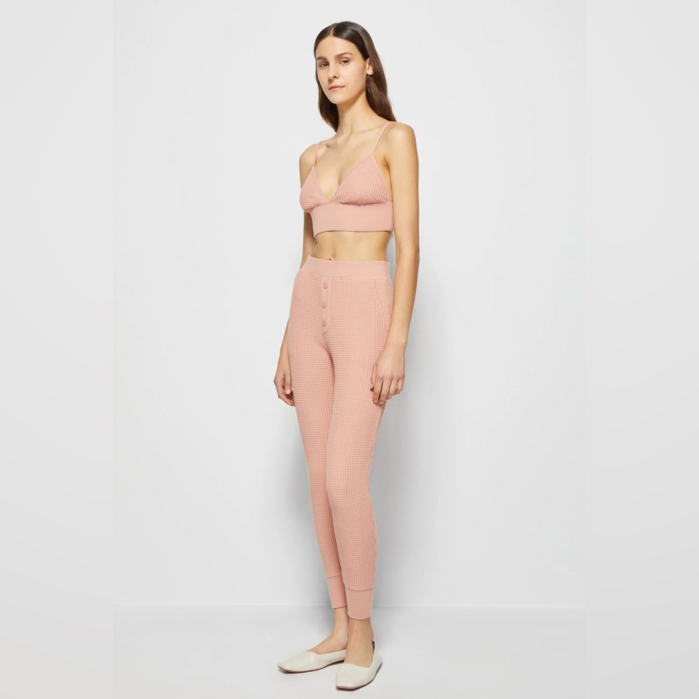 Jonathan Simkhai: The Savannah Waffle Jogger & Juliette Waffle Bralette Set NWT